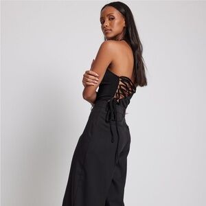 Asymmetric Lacing Detail Body Suit - $5 w/ top bundle